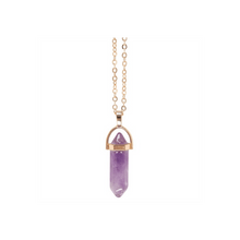Load image into Gallery viewer, Amethyst Crystal Necklace Card S03720030 N/A
