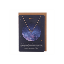 Load image into Gallery viewer, Aries Zodiac Necklace Card S03721700 N/A
