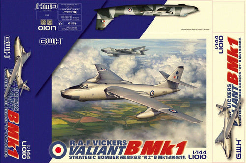 Great Wall Hobby L1010 RAF Vickers Valiant B Mk1 Strategic Bomber 1:144 Scale Model Kit L1010 Great Wall Hobby