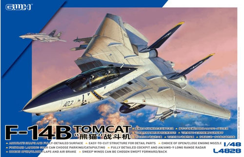 Great Wall Hobby L4828 Grumman F-14B Tomcat with 4 US Navy Unit Markings 1:48 Scale Model Kit L4828 Great Wall Hobby