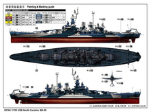 Load image into Gallery viewer, I Love Kits 65704 USS North Carolina BB-55 Top Grade Model kit 1:700 Scale Model ILK65704 ILoveKits
