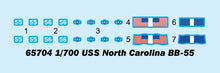 Load image into Gallery viewer, I Love Kits 65704 USS North Carolina BB-55 Top Grade Model kit 1:700 Scale Model ILK65704 ILoveKits
