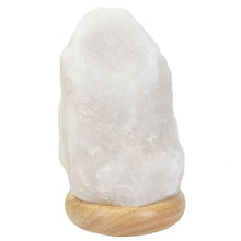 Load image into Gallery viewer, Large White USB Colour Changing Salt Lamp S03720189 N/A
