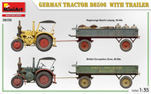 Load image into Gallery viewer, MiniArt 38038 German Tractor D8506 With Trailer 1:35 Scale Model Kit MIN38038 MiniArt
