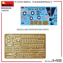 Load image into Gallery viewer, MiniArt 48029 P-47D-30RA Thunderbolt Advanced Kit 1:48 Scale Model Kit MIN48029 MiniArt
