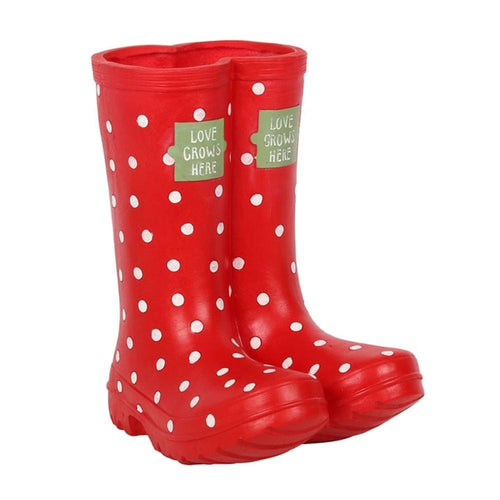 Red Welly Boot Planter S03720572 N/A