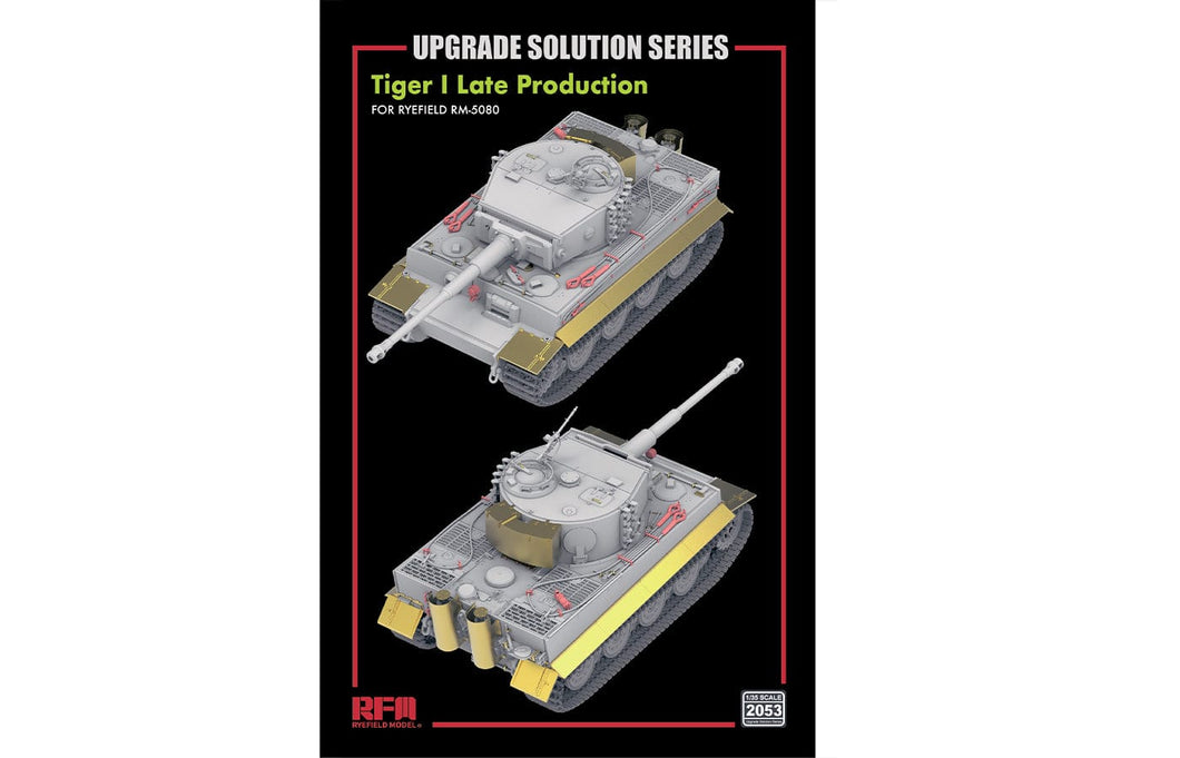 Ryefield 2053 Upgrade Set for Tiger I Ausf. E Late Production RM5080 1:35 Scale RM2053 Ryefield