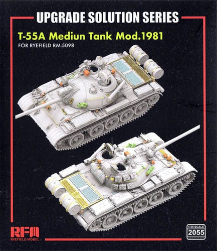 Ryefield 2055 T-55A Medium Tank Mod. 1981 Upgrade parts set for RM5098 RM2055 Ryefield