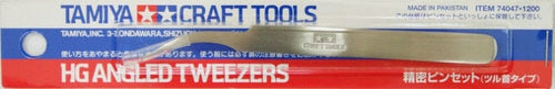 Tamiya 74047 Craft Tools Series HG Angled Tweezers TAM74047 Tamiya