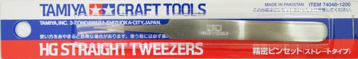 Tamiya 74048 Craft Tools Series HG Straight Tweezers TAM74048 Tamiya