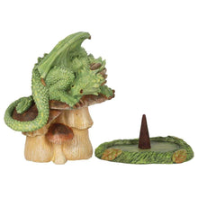 Load image into Gallery viewer, Green Dragon Incense Cone Burner Designed by Anne Stokes Harbourside Gifts
