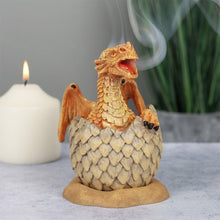 Load image into Gallery viewer, Yellow Hatching Dragon Incense Cone Burner AD_15238 Unbranded

