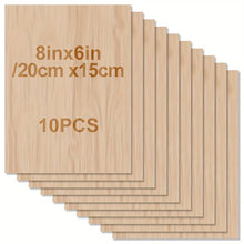 Load image into Gallery viewer, 10pcs Basswood Sheets 20cm x 15cm x 2mm Thick Plywood Sheets DL08305 Unbranded
