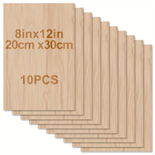 Load image into Gallery viewer, 10pcs Basswood Sheets 30cm x 20cm x 1.5mm Thick Plywood Sheets HP12954 Harbourside Gifts
