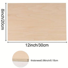 Load image into Gallery viewer, 10pcs Basswood Sheets 30cm x 20cm x 1.5mm Thick Plywood Sheets HP12954 Harbourside Gifts
