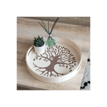 Load image into Gallery viewer, 35cm Tree of Life Engraved Tray S03720347 N/A
