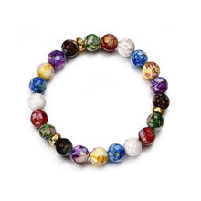 Load image into Gallery viewer, 7 Chakra Stone Bracelet Yoga Balance Energy Beads Volcanic Stone Bracelet Jewellery Bangle For Men or Women CF05786 Unbranded
