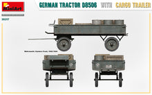 Load image into Gallery viewer, MiniArt 35317 German Tractor D8506 and Cargo Trailer 1:35 Scale Model Kit

