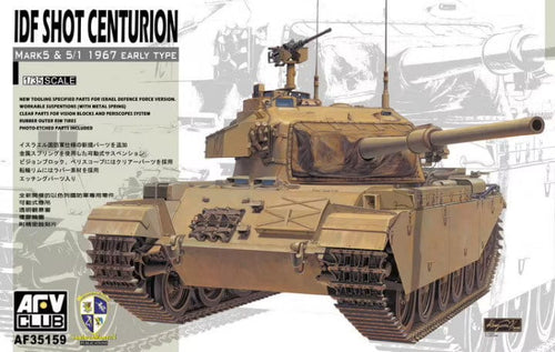 AFV Club 35159 IDF Shot Centurion Mk. 5 & 5/1 1967 Early Type 1:35 Scale Model AFV35159 AFV Club