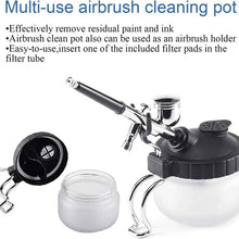 Load image into Gallery viewer, Airbrush Glass Cleaning Pot With Holder AB02396 Unbranded
