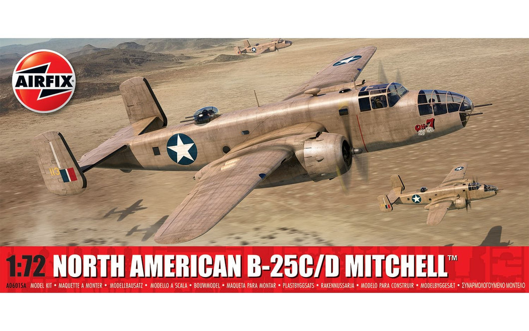 Airfix A06015A North American B-25C/D Mitchell 1:72 Scale Model Kit A06015A Airfix