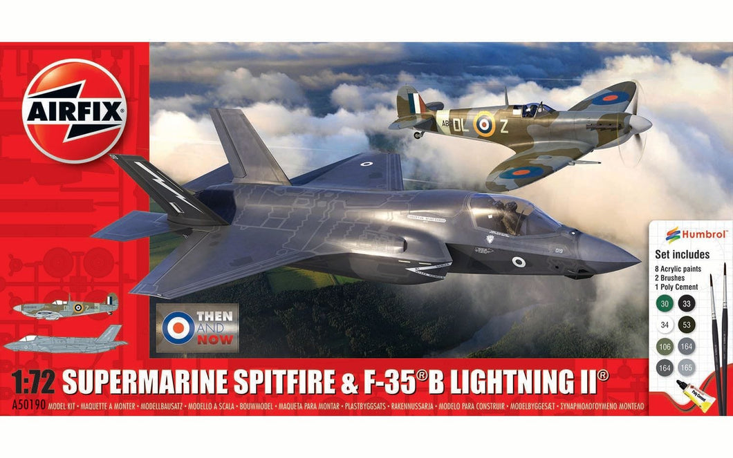 Airfix A50190 Supermarine Spitfire & F-35B Lightning II Then and Now 1:72 Scale A50190 Airfix
