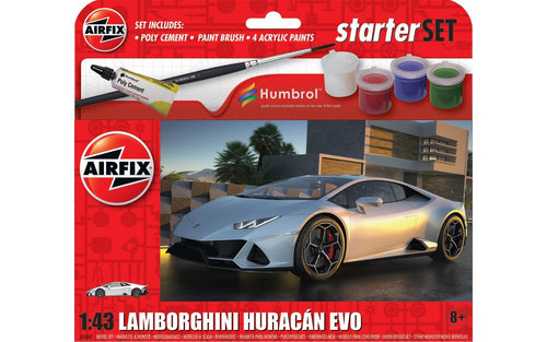 Airfix A55007 Lamborghini Huracán EVO Starter Set 1:43 Scale Model Kit A55007 Airfix