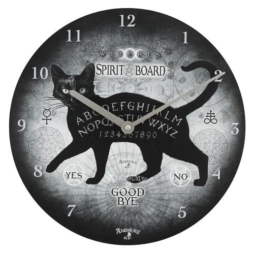 Alchemy Black Cat Spirit Board Clock AE_28430 Alchemy