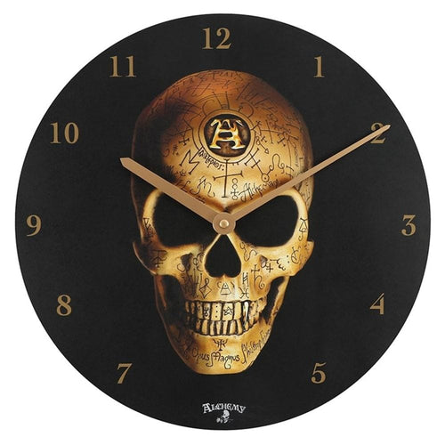 Alchemy Omega Skull Clock S03722036 N/A