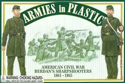 Armies In Plastic 5458 1:32 Scale American Civil War Berdan's Sharpshooters AIP5458 Harbourside Gifts