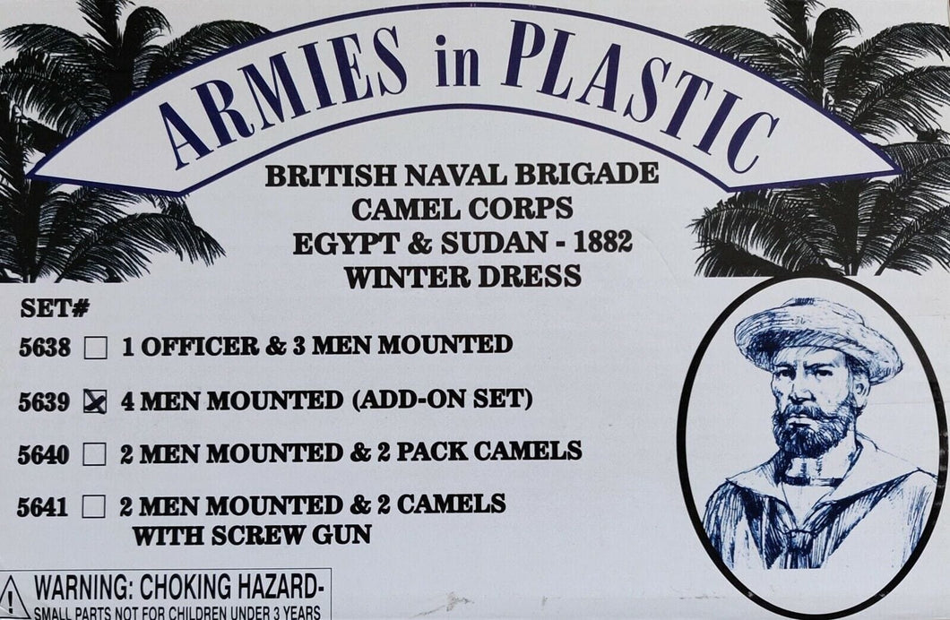 Armies In Plastic 5639 British Naval Brigade Camel Corps Egypt & Sudan 1882 AIP5639 Armies in Plastic