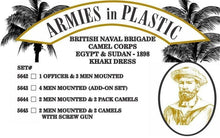 Load image into Gallery viewer, Armies in Plastic 5644 British Naval Brigade Camel Corps Egypt &amp; Sudan 1898 1/32 AIP5644 Armies in Plastic
