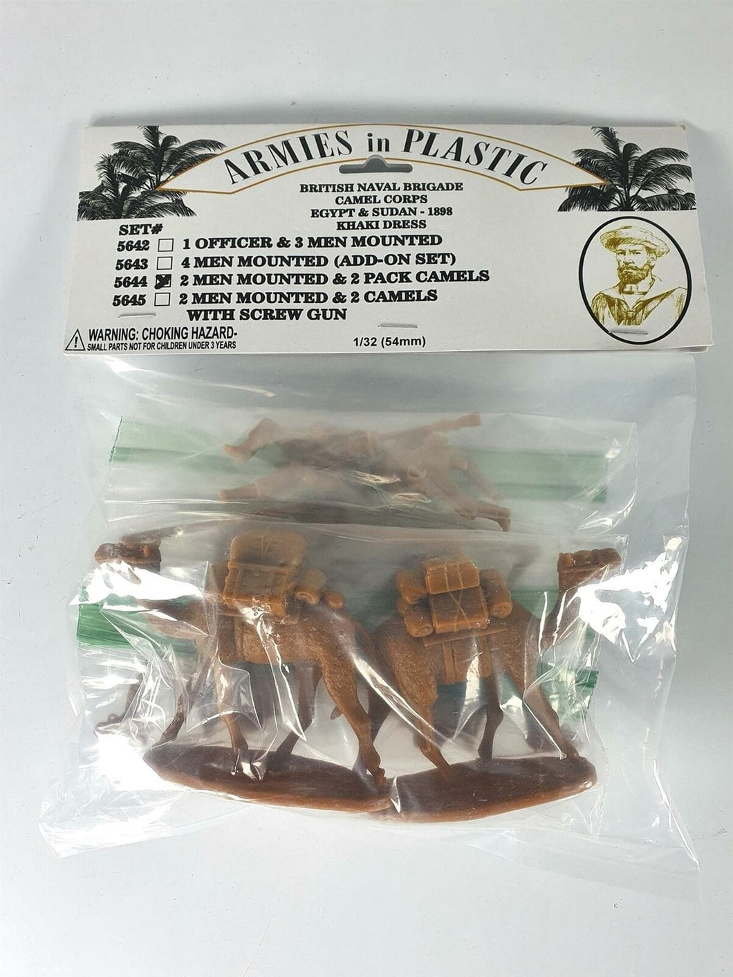 Armies in Plastic 5644 British Naval Brigade Camel Corps Egypt & Sudan 1898 1/32 AIP5644 Armies in Plastic