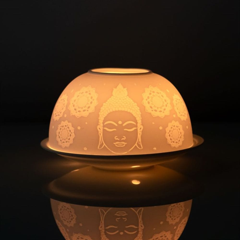 Buddha Face Dome Tealight Holder S03720278 N/A