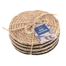 Load image into Gallery viewer, Coastal Charm Rope Coaster Set S03720331 N/A
