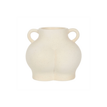 Load image into Gallery viewer, Cream Speckle Bum Plant Pot S03720357 N/A

