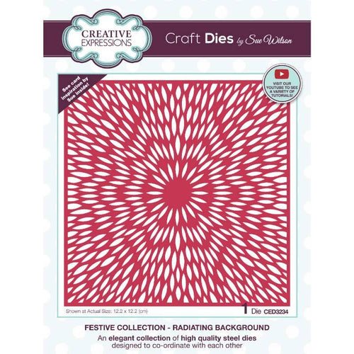 Creative Expressions Festive Collection- Backgrounds Various Craft Dies Harbourside Gifts