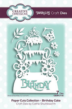 Load image into Gallery viewer, Creative Expressions - Paper Cuts Collection - Cathie Shuttleworth Birthday Cake Harbourside Gifts
