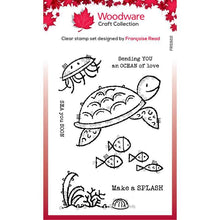 Load image into Gallery viewer, Creative Expressions Woodware Francoise Read Clear Stamps Underwater Collection Sea Turtle Creative Expressions
