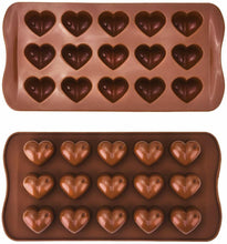Load image into Gallery viewer, Dimple Heart Wax Melt or Chocolate Mould DIMHEA Unbranded
