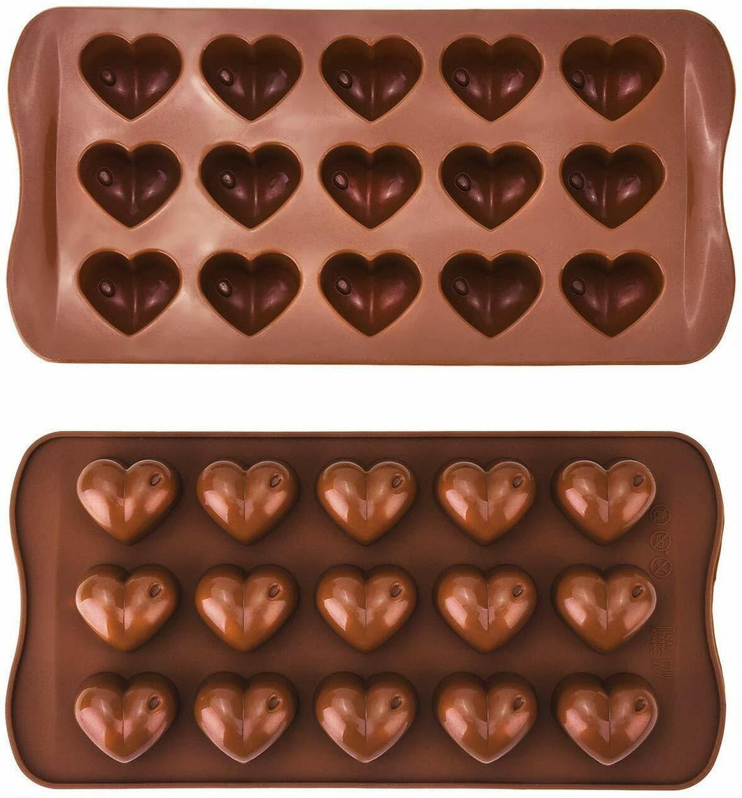 Dimple Heart Wax Melt or Chocolate Mould DIMHEA Unbranded