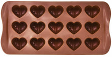 Load image into Gallery viewer, Dimple Heart Wax Melt or Chocolate Mould x 2 (30 hearts) DIMHEA Unbranded
