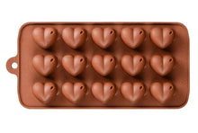 Load image into Gallery viewer, Dimple Heart Wax Melt or Chocolate Mould x 2 (30 hearts) DIMHEA Unbranded
