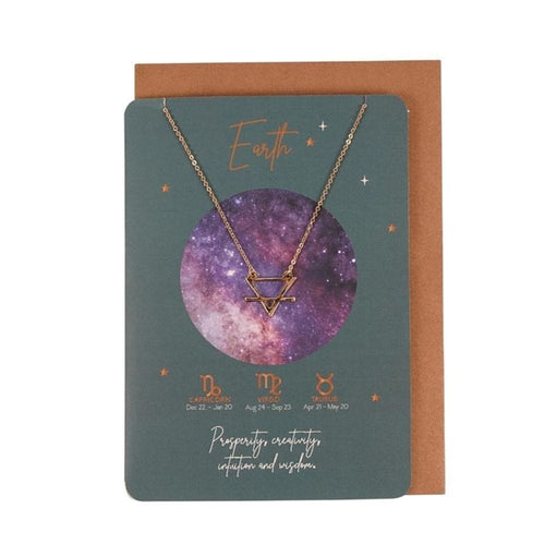 Earth Element Zodiac Necklace Card S03721143 N/A