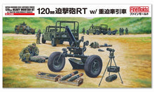 Load image into Gallery viewer, Fine Molds FM59 Japan Ground Self-Defence Force 120mm Mortar RT w/Tractor 1:35 Scale Model Kit FM59 Fine Molds
