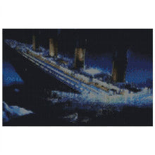Load image into Gallery viewer, Full Round Rhinestone 3D DIY Diamond Painting &quot;Titanic Ship&quot; Embroidery Cross Stitch 3D Home Decor Gift 30x40cm/11.8x15.7in AM02732 Harbourside Gifts
