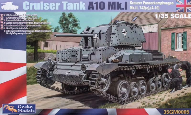 Gecko 35GM0005 Kreuzer Panzerkampfwagen Cruiser Tank A10 MK.I 1:35 Scale Model 35GM0005 Gecko Models