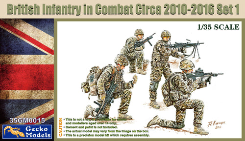Gecko 35GM0015 British Infantry In Combat Circa ‪2010-2016‬ 1:35 Scale Model Kit 35GM0015 Gecko Models