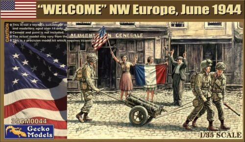 Gecko 35GM0044 US Paratroopers WELCOME NW Europe June 1944 1:35 Scale Model Kit 35GM0044 Gecko Models