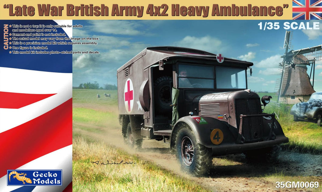 Gecko 35GM0069 Late War British Army 4x2 Heavy Ambulance 1:35 Scale Model Kit 35GM0069 Gecko Models